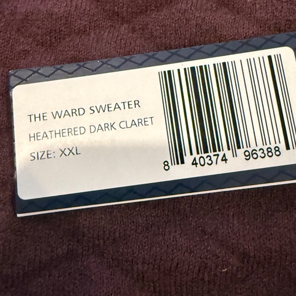 Holderness & Bourne Men's XXL The Ward Sweater Heathered Dark Claret MSRP $185 - Picture 6 of 8